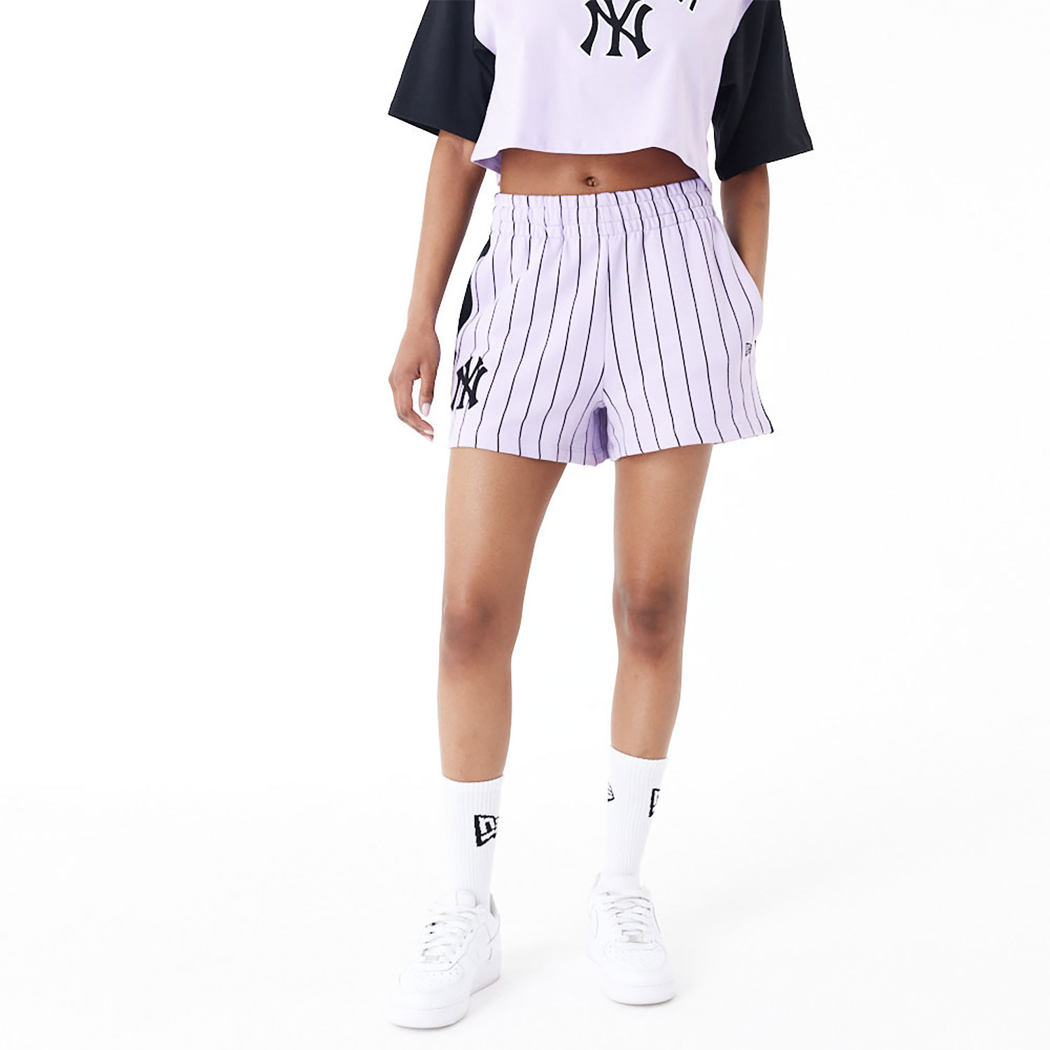 New York Yankees MLB Lifestyle Purple Shorts