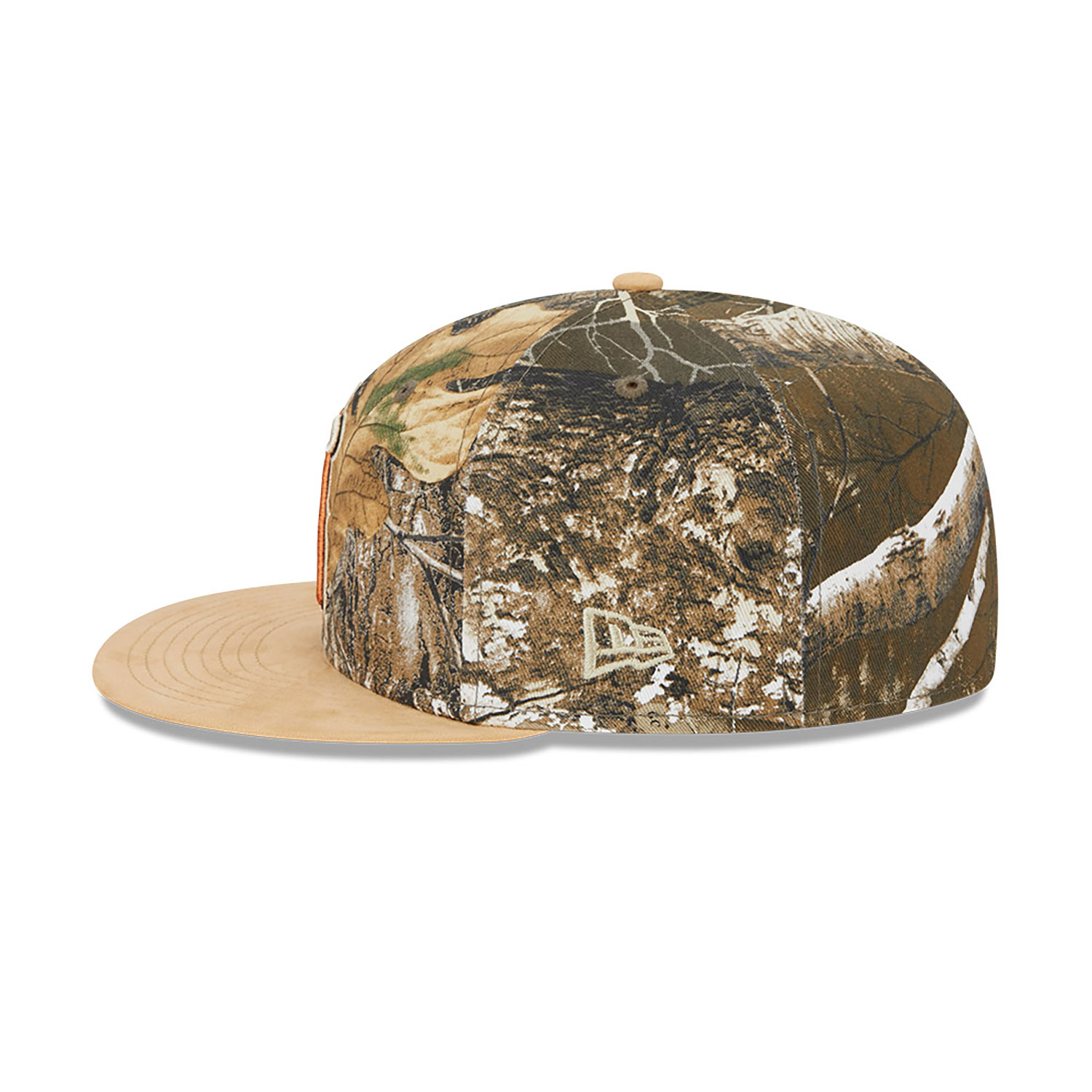 LA Angels MLB Real Tree Camo Print 59FIFTY Fitted Cap