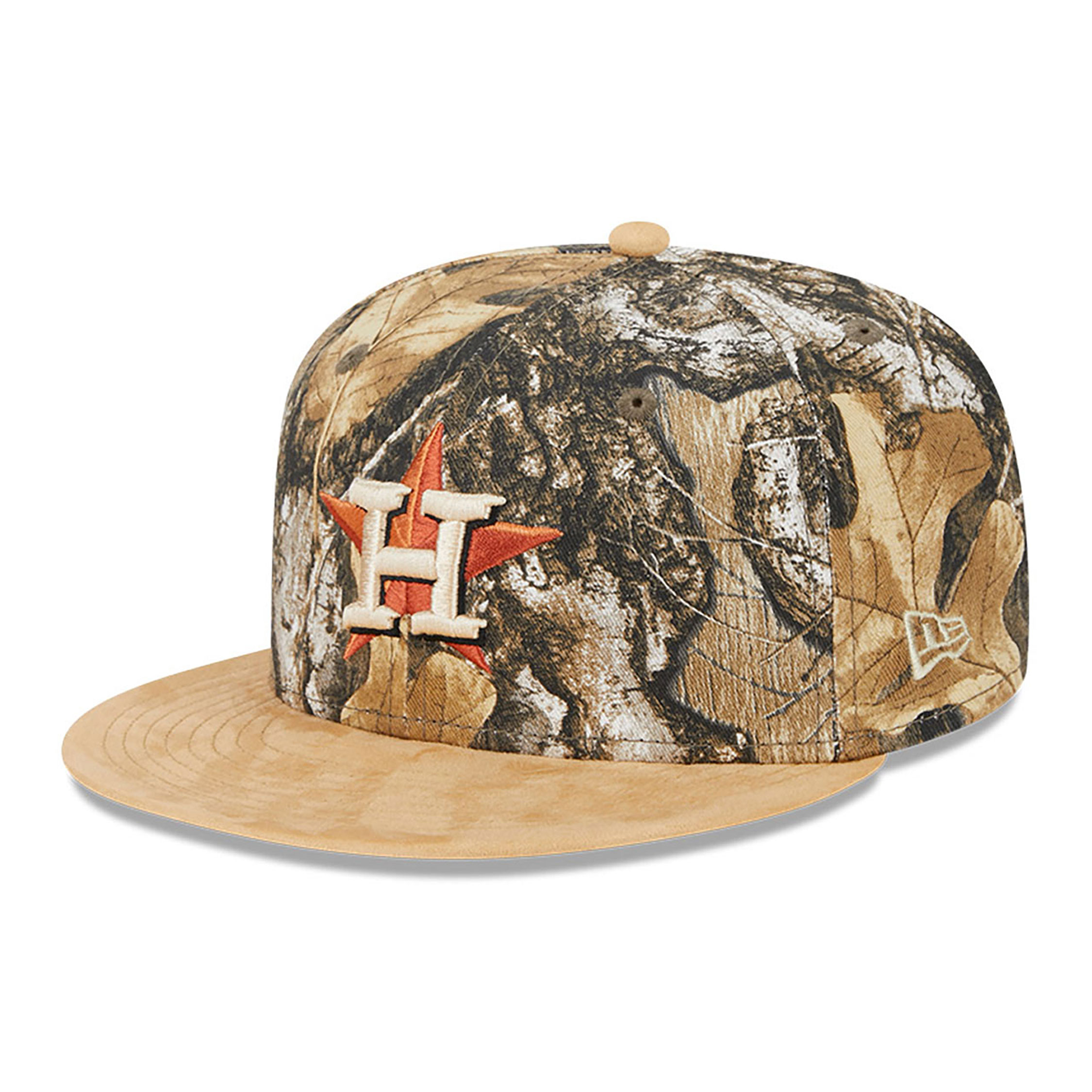 Houston Astros MLB Real Tree Camo Print 59FIFTY Fitted Cap