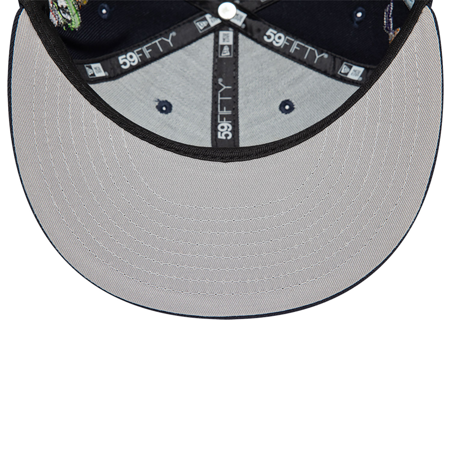 Warner Brothers Shield Logo Bugs Bunny Navy 59FIFTY Fitted Cap