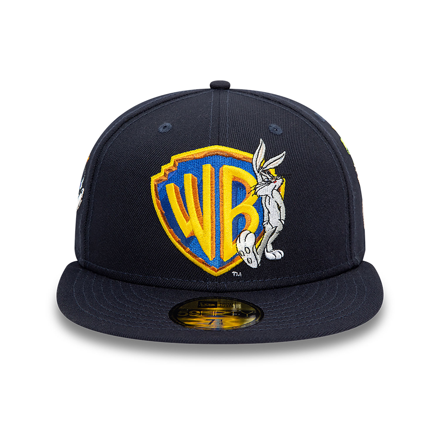 Warner Brothers Shield Logo Bugs Bunny Navy 59FIFTY Fitted Cap