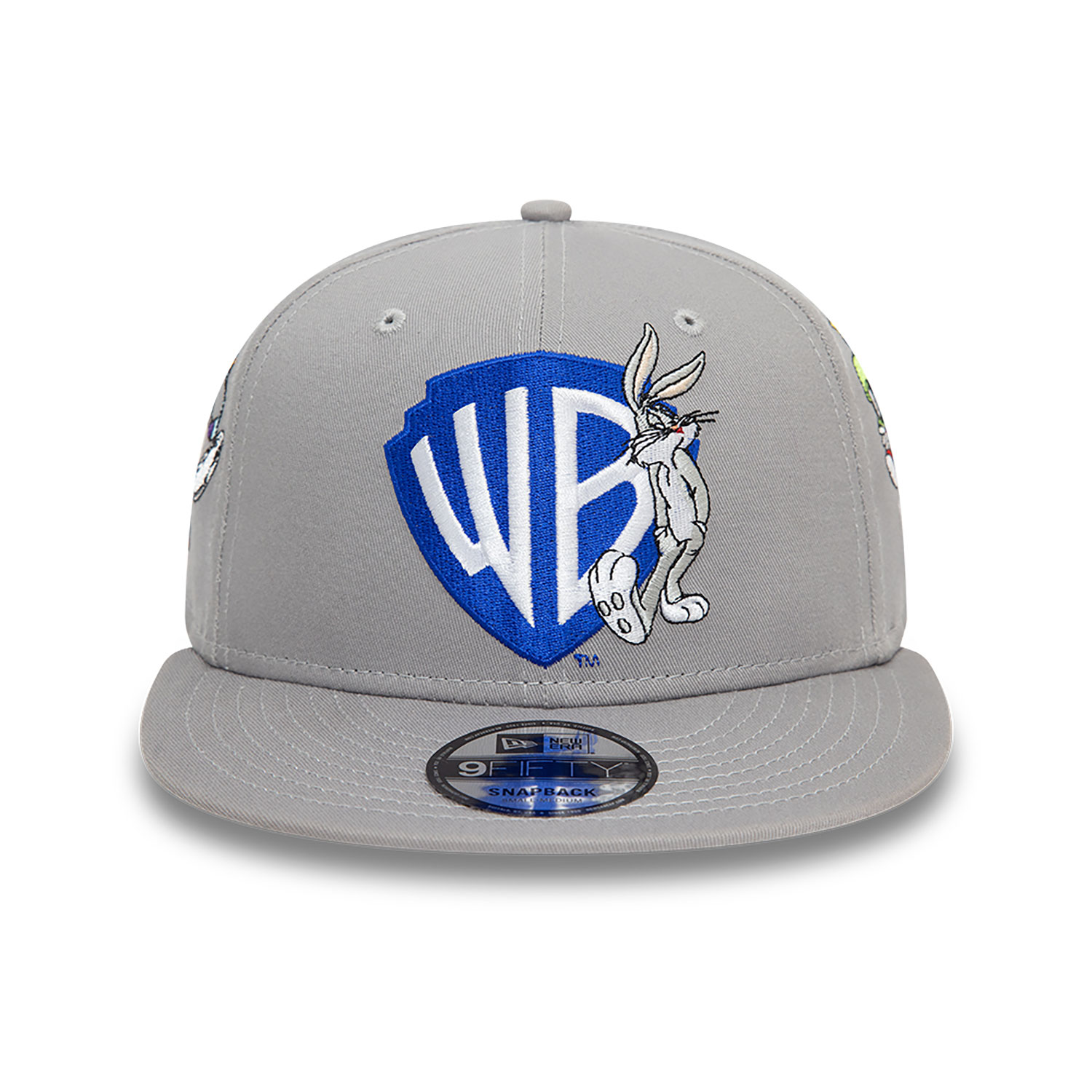 Warner Brothers Shield Logo Bugs Bunny Grey 9FIFTY Snapback Cap