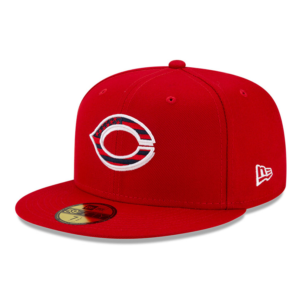 Official New Era Cincinnati Reds MLB July 4th OnField Scarlet 59FIFTY