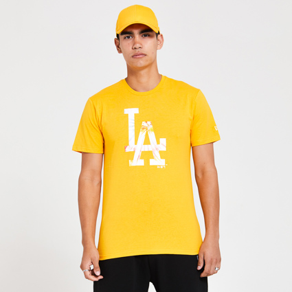New era MLB Infill Team Logo Los Angeles Dodgers Short Sleeve T-Shirt  White