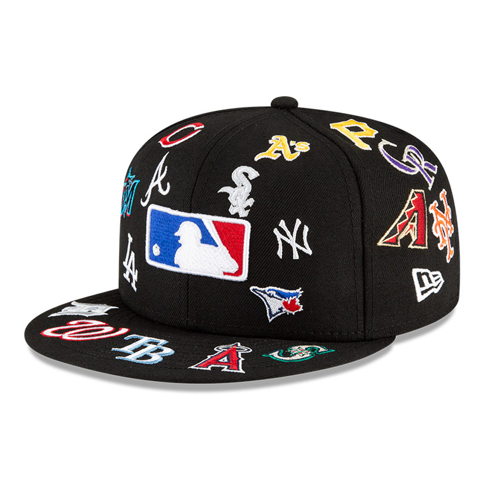 New era MLB Generic Logo 39Thirty Cap Black  Goalinn