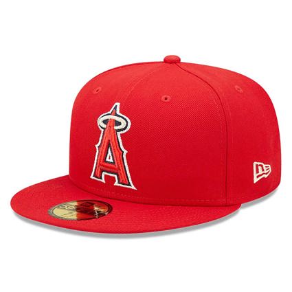 Men's New Era Scarlet Los Angeles Angels Low Profile 59FIFTY Fitted Hat