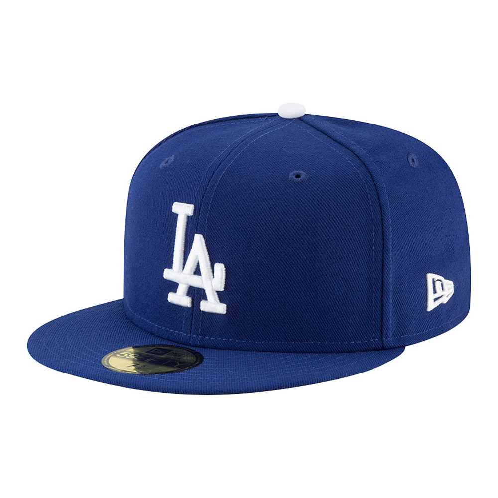 NEW ERA 39THIRTY BASEBALL CAP LA DODGERS MLB LEAGUE ESSENTIAL NAVY STRETCH  HAT