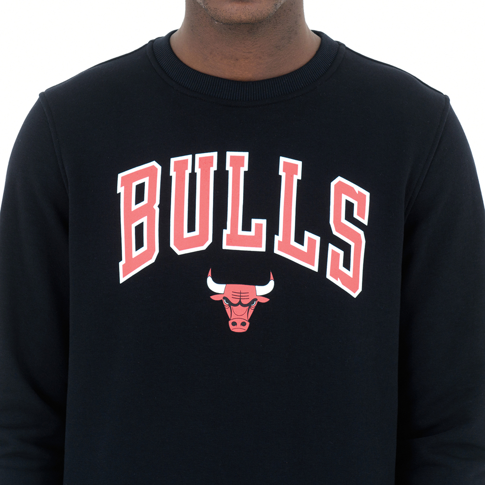 Chicago Bulls Tip Off Black Crew Neck A1775_316 | New Era Cap