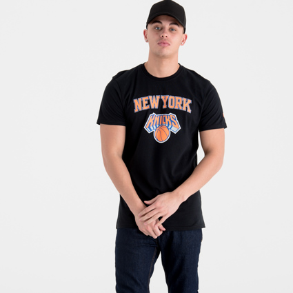 New York Knicks Fashion Colour Wordmark T-Shirt - Mens