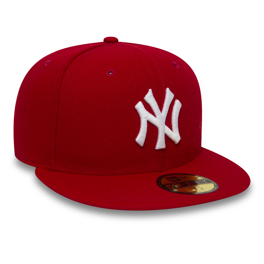 New York Yankees Essential Red 59FIFTY Fitted Cap A243_282 A243_282 ...