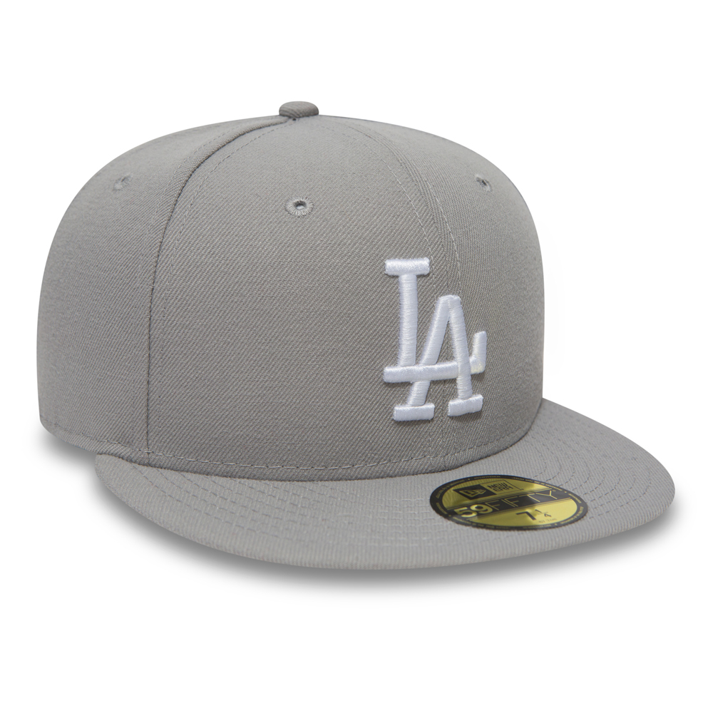 Official New Era LA Dodgers Essential Grey 59FIFTY Fitted Cap A252_263 ...