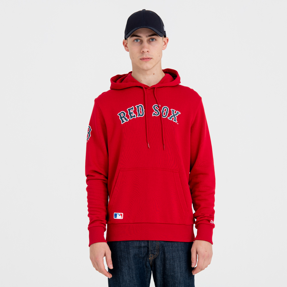 Boston Red Sox Jersey Script Pullover Hoodie A4249_253 | New Era Cap UK
