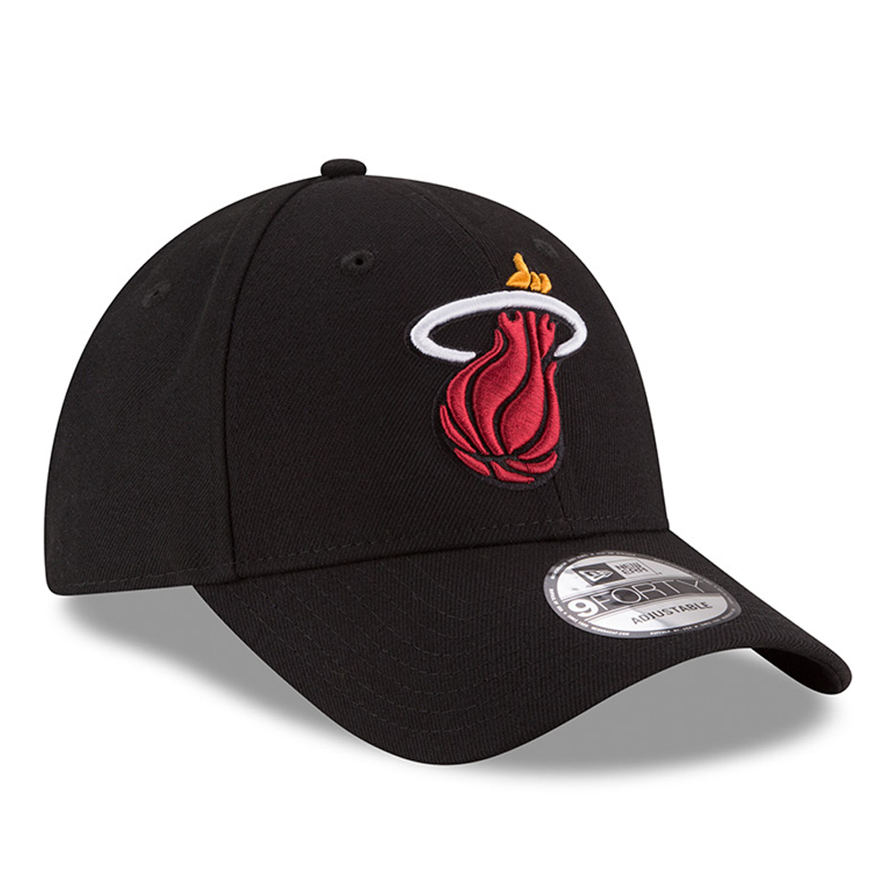 Official New Era Miami Heat League Black 9FORTY Adjustable Cap A478_337 ...