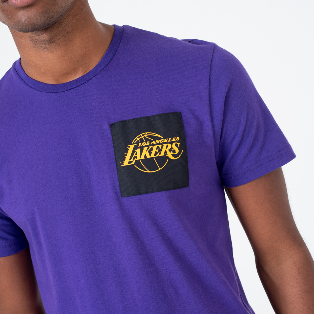 Official New Era Los Angeles Lakers Square Logo T-Shirt A5719_331 | New ...