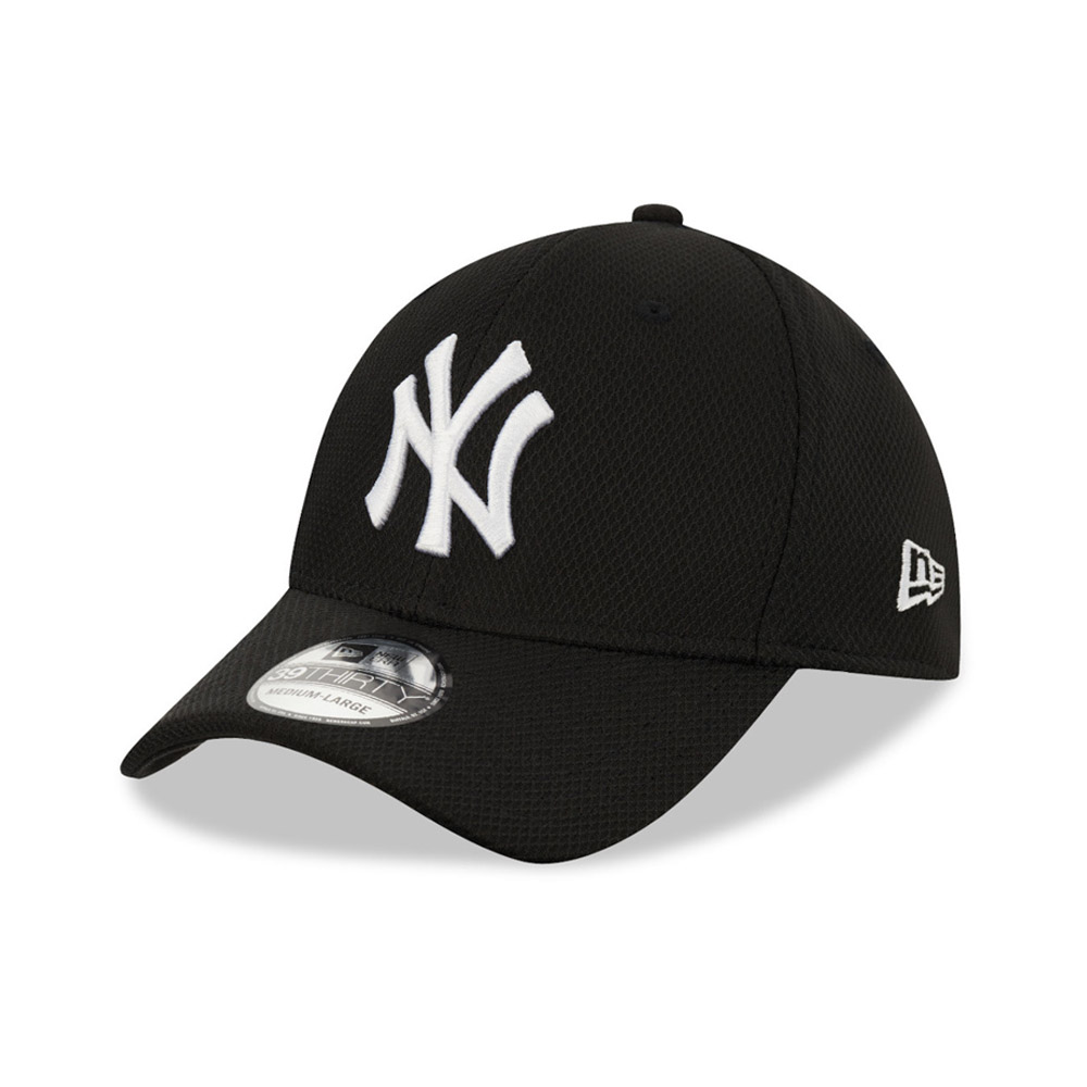Official New Era New York Yankees Black 39THIRTY Stretch Fit Cap