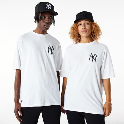 T-shirts New Era MLB Tear Logo Tee New York Yankees White