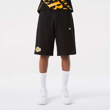 Grey New Era NBA LA Lakers Team Logo Shorts