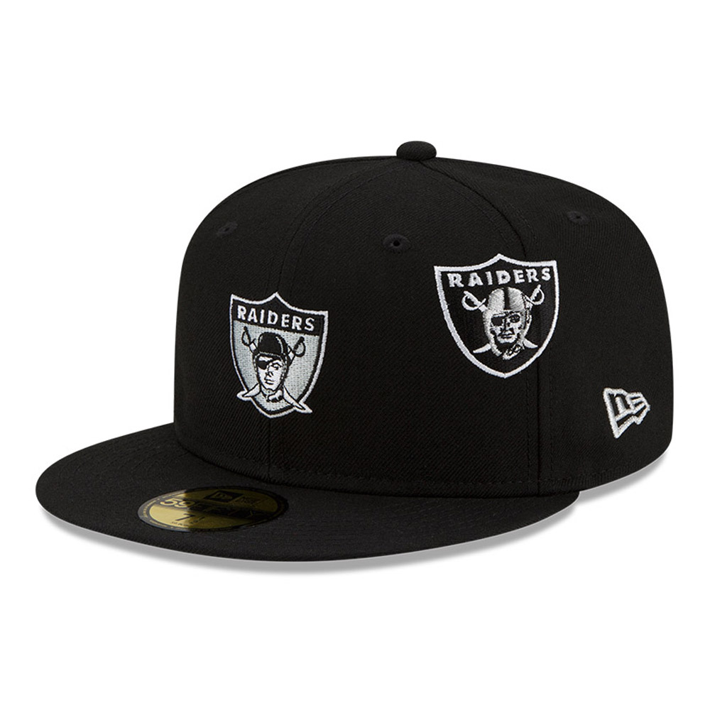 Official New Era Las Vegas Raiders NFL Just Don Black 59FIFTY Fitted ...