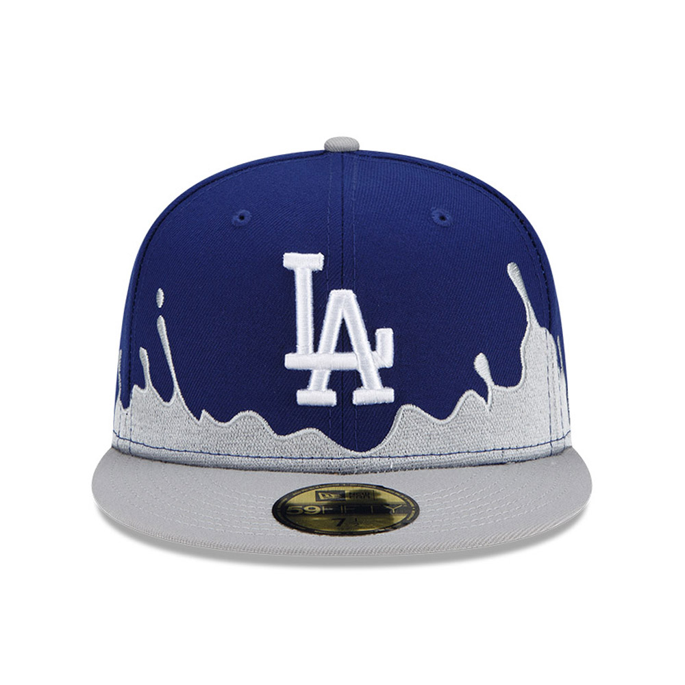 Official New Era LA Dodgers MLB Drip Front Blue 59FIFTY Fitted Cap ...