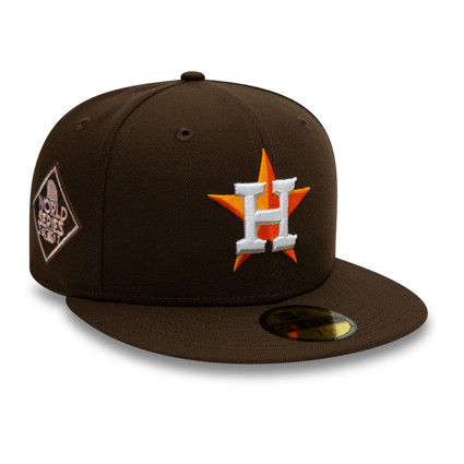 MENS Houston Astros World Series Beige 59FIFTY Fitted Cap Brown