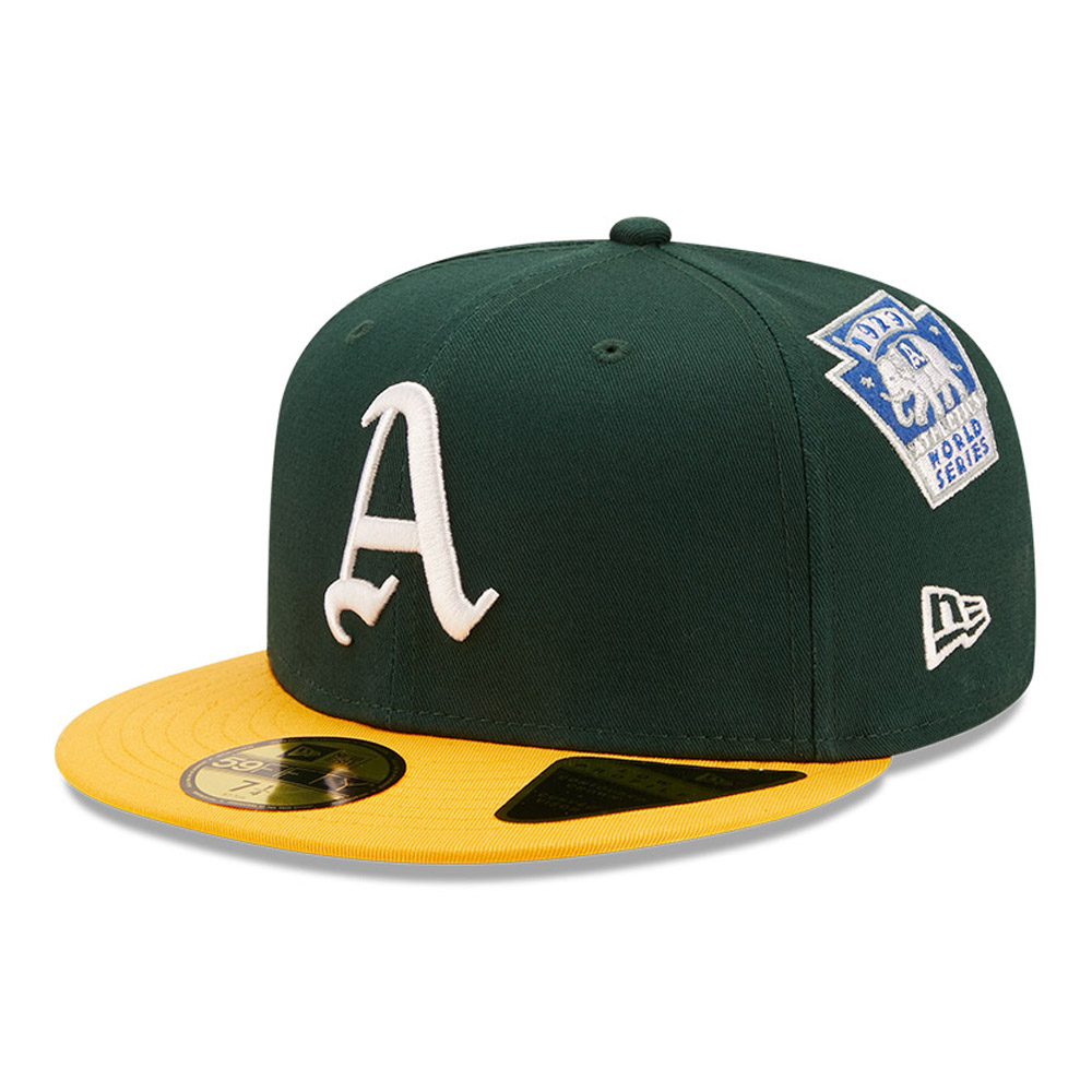 Official New Era Oakland Athletics Cooperstown Patch Dark Green 59FIFTY ...