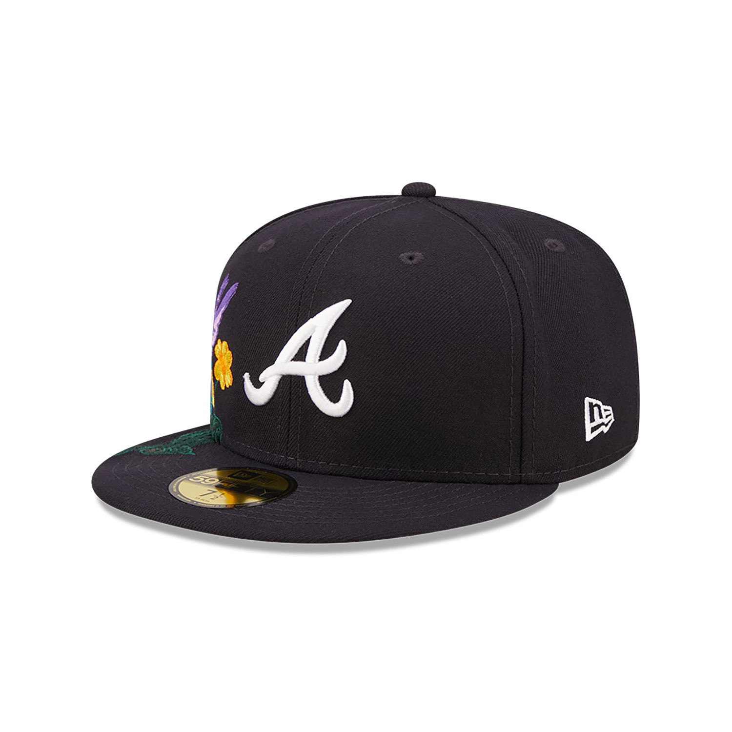 Atlanta Braves MLB Blooming Navy 59FIFTY Fitted Cap