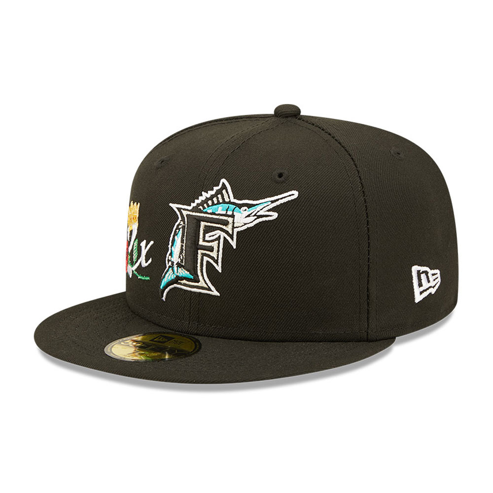 Miami Marlins Crown Champs Black 59FIFTY Fitted Cap