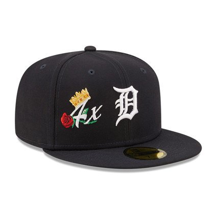 Detroit Tigers New Era 4x MLB World Series Champions 59FIFTY Fitted Hat -  Navy