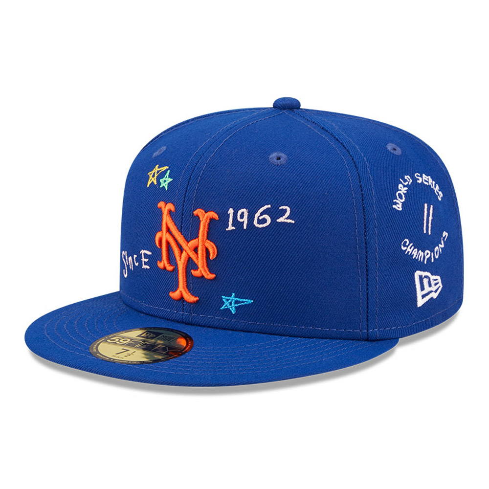 Official New Era New York Mets Mlb Scribble Otc 59fifty Fitted Cap B5060 281 New Era Cap