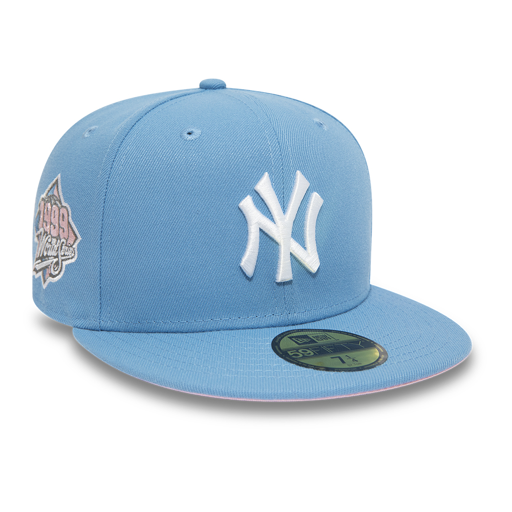 Official New Era New York Yankees MLB Pastel Sky Blue 59FIFTY Fitted ...