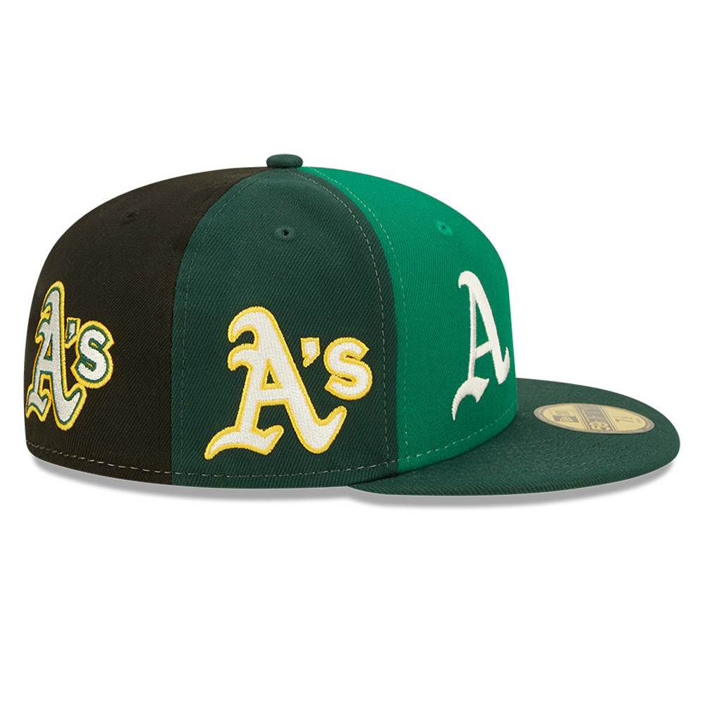 Official New Era Oakland Athletics MLB Logo Pinwheel Dark Green 59FIFTY
