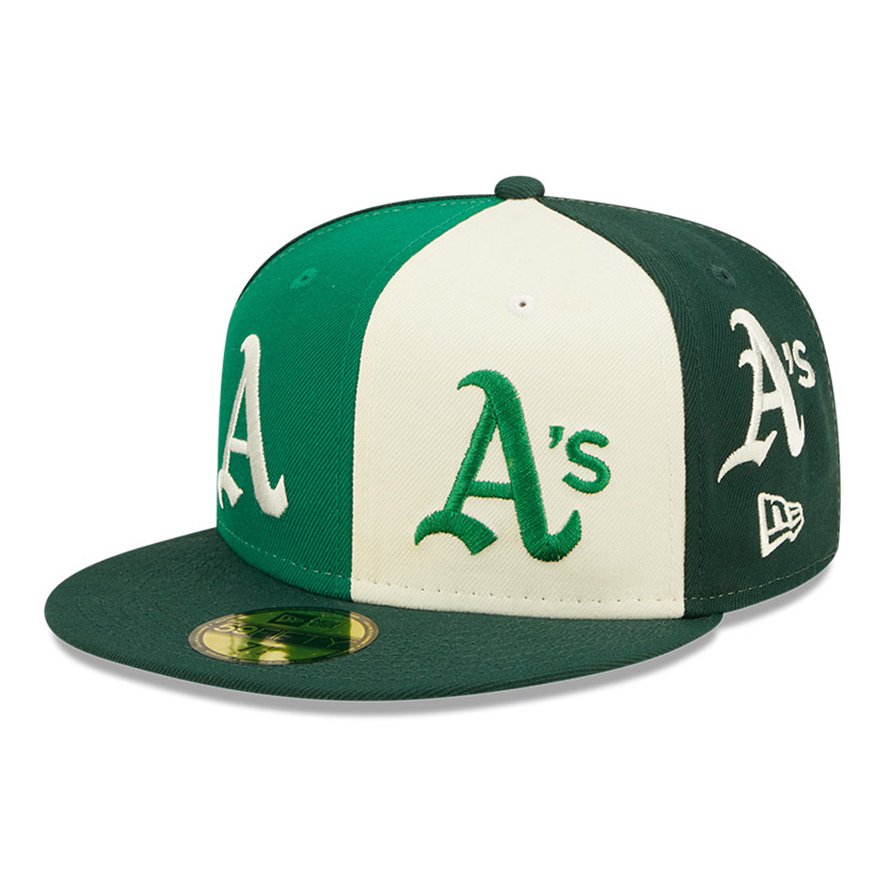 Official New Era Oakland Athletics MLB Logo Pinwheel Dark Green 59FIFTY