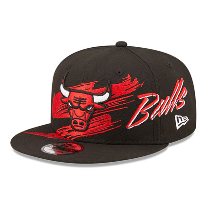 Chicago Bulls Windy City New Era 9FIFTY CapHat Snapback Black Bill Printed  Hat