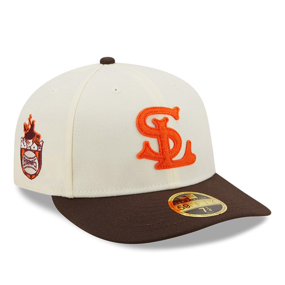 Official New Era St. Louis Browns MLB Cooperstown Chrome White 59FIFTY ...