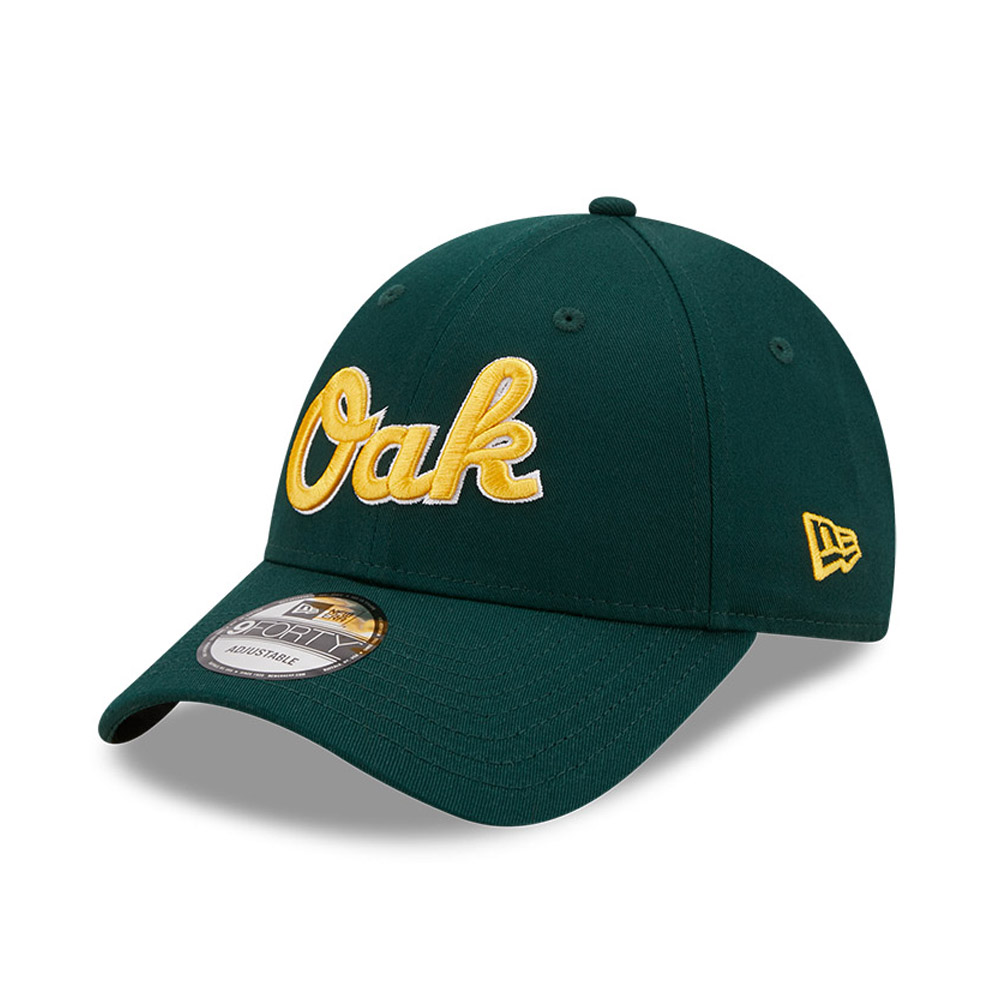 Official New Era Oakland Athletics MLB Alt Wordmark Dark Green 9FORTY
