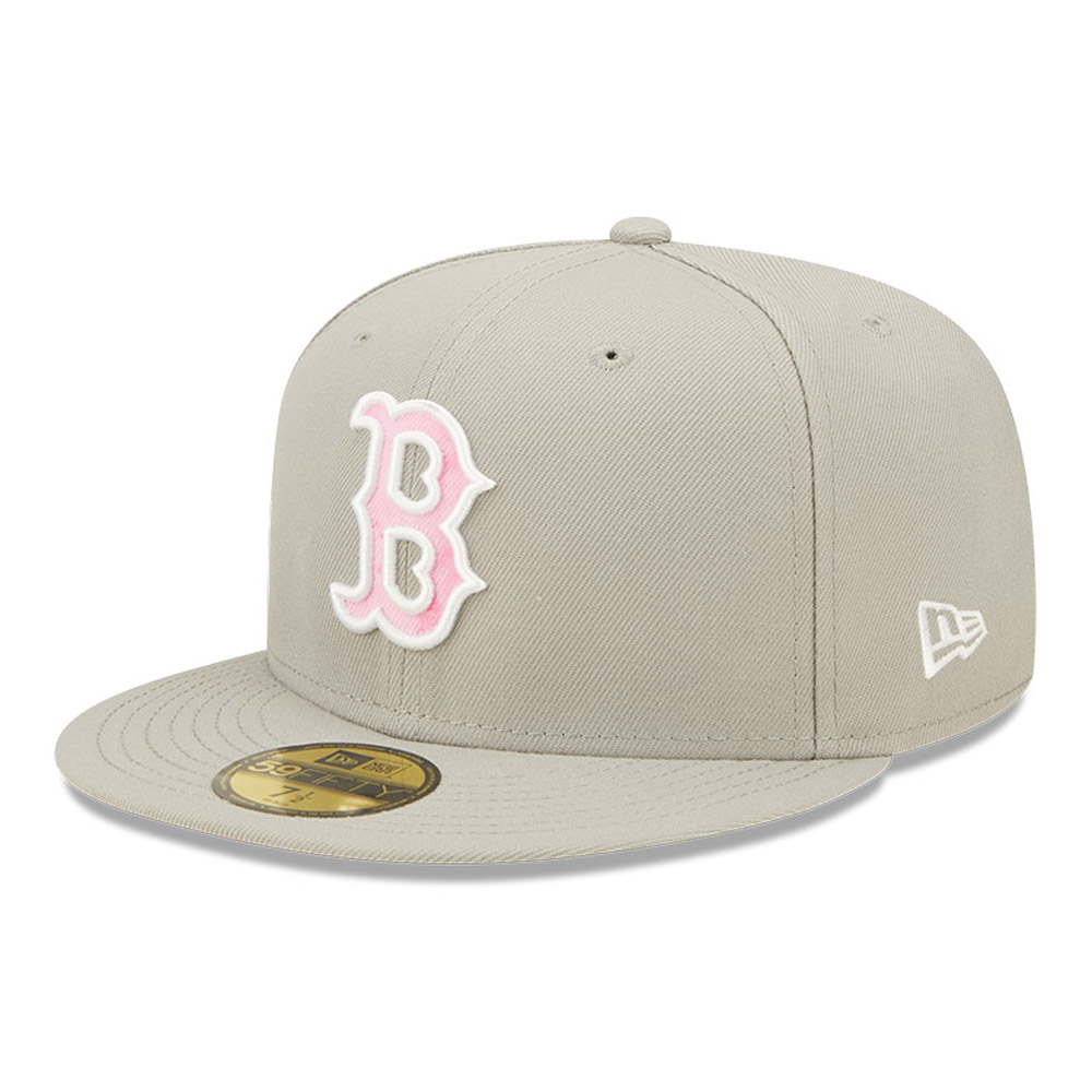 Official New Era Boston Red Sox MLB Mother's Day Grey 59FIFTY Fitted