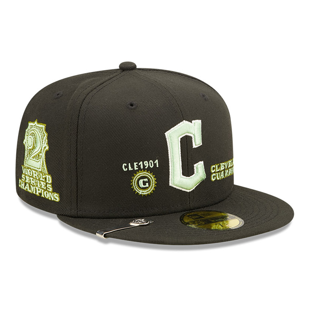 Official New Era Cleveland Guardians MLB Money Black 59FIFTY Fitted Cap ...
