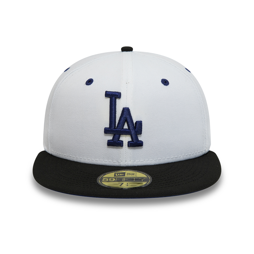 Official New Era LA Dodgers MLB Black Visor Chrome 59FIFTY Fitted Cap ...