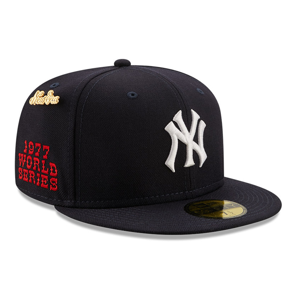 Official New Era New York Yankees '77 MLB Logo History Navy 59FIFTY ...