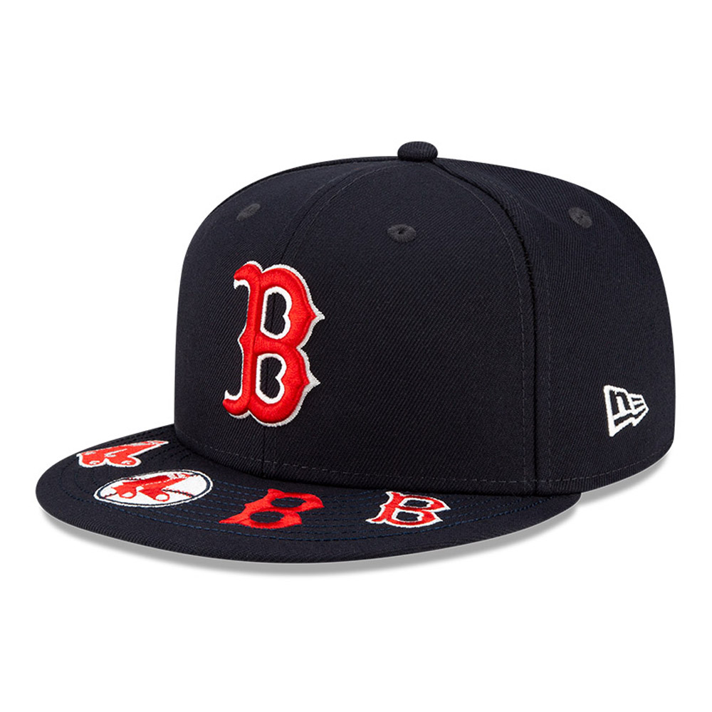 Official New Era Boston Red Sox MLB Visor Hit OTC 59FIFTY Fitted Cap ...