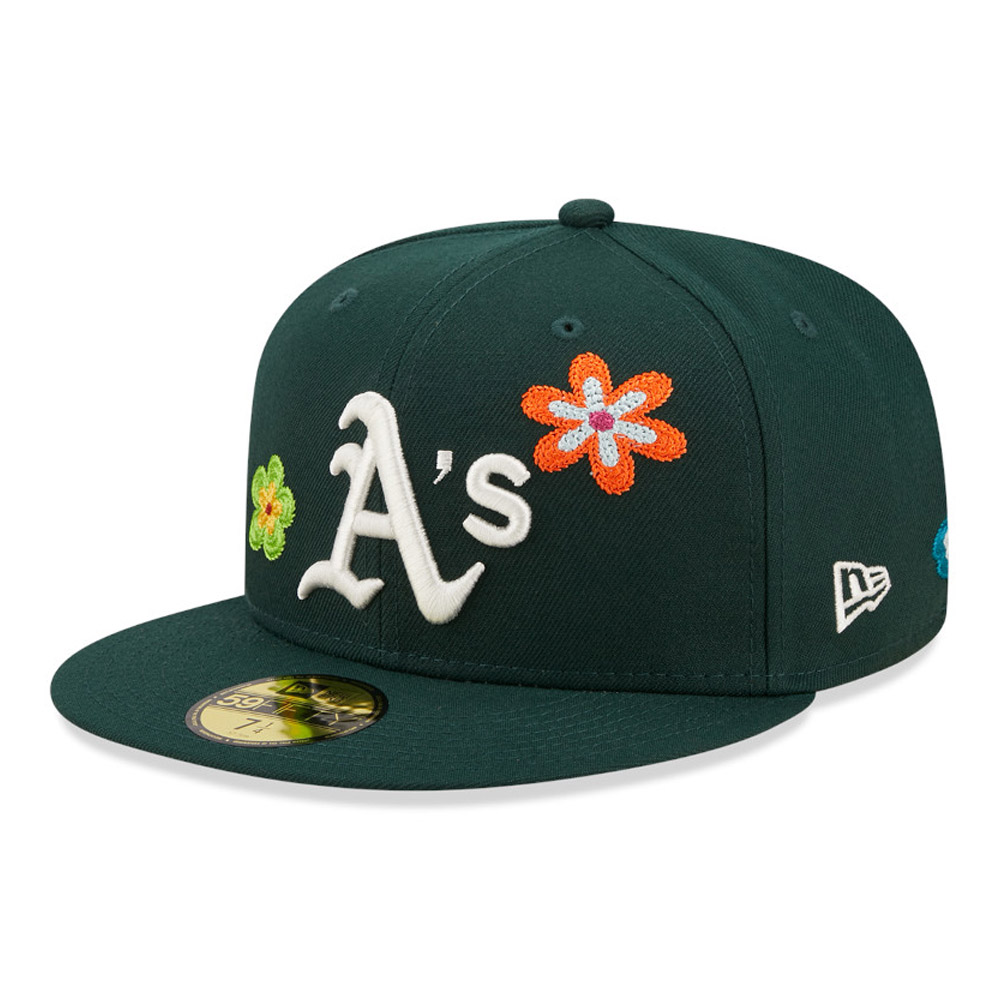 Oakland Athletics MLB Flower Green 59FIFTY Fitted Cap