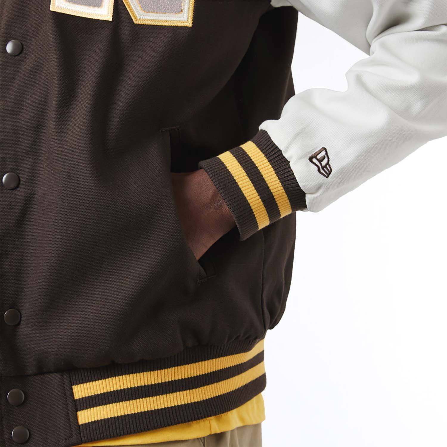 Official New Era Heritage Brown Suede Varsity Jacket B7092_471 | New ...