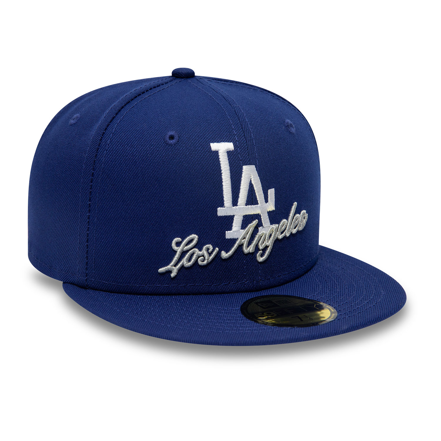 LA Dodgers Dual Logo Blue 59FIFTY Fitted Cap
