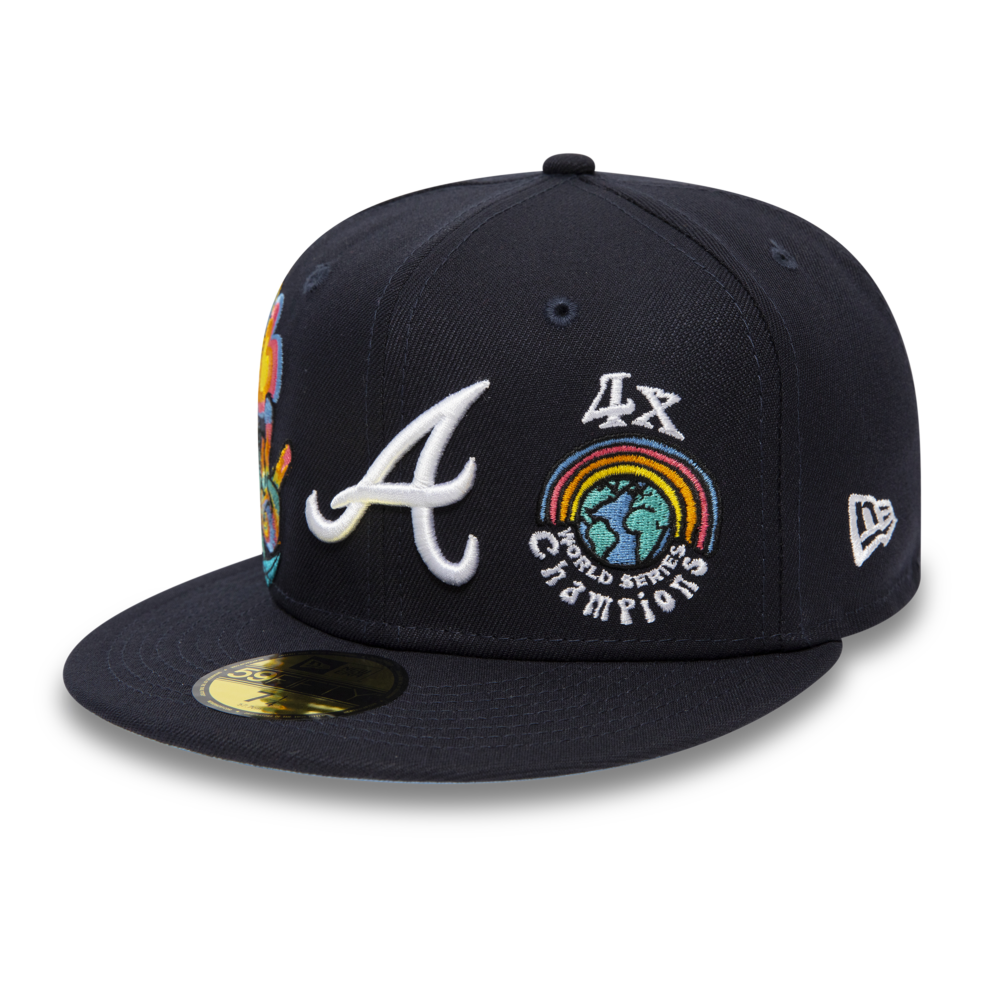 Atlanta Braves Groovy Navy 59FIFTY Fitted Cap