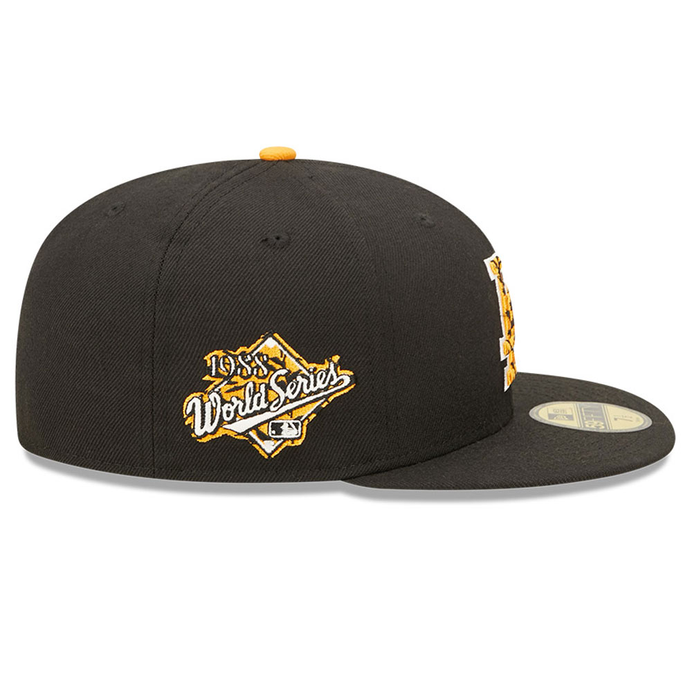 LA Dodgers Tiger Fill Black 59FIFTY Fitted Cap