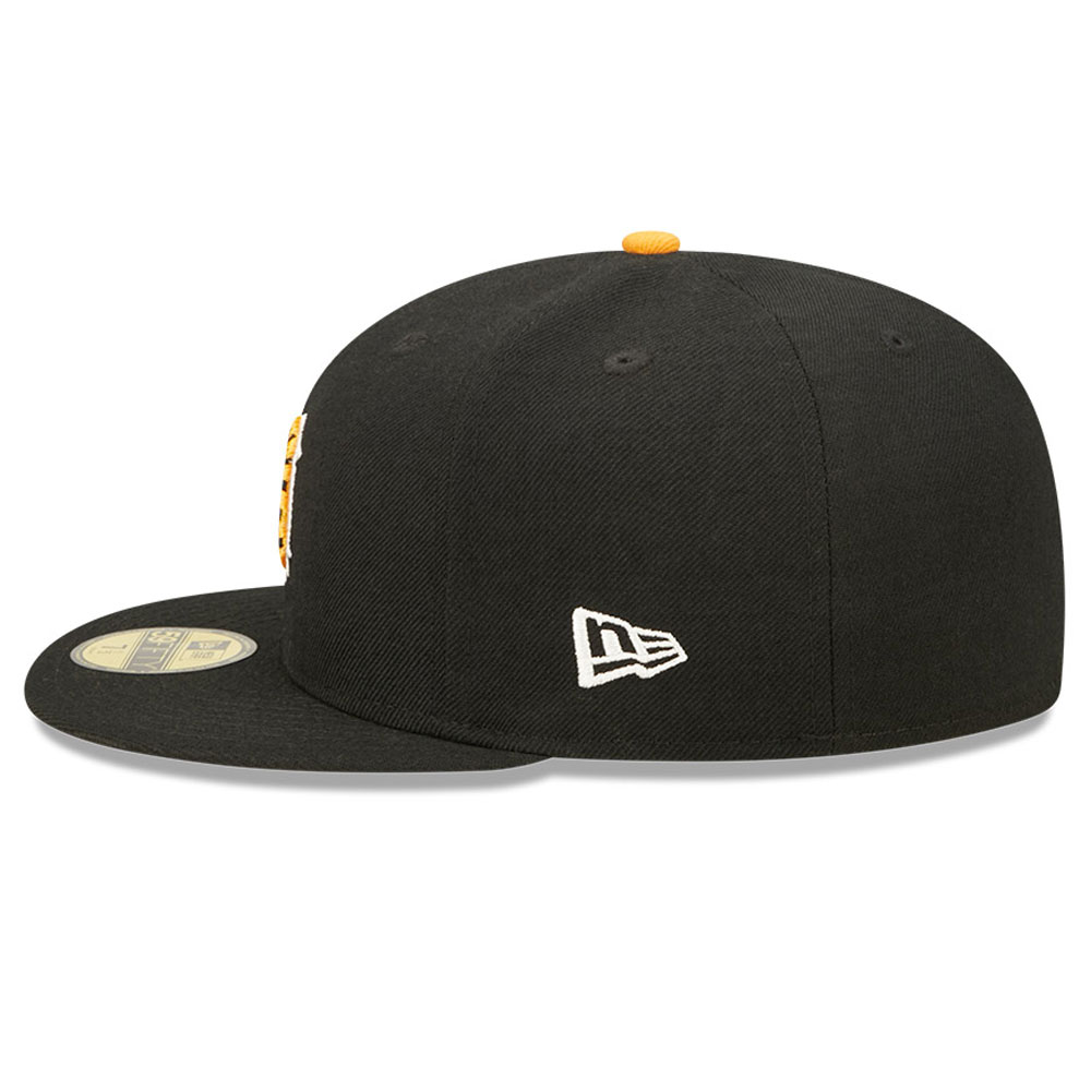 Detroit Tigers Tiger Fill Black 59FIFTY Fitted Cap