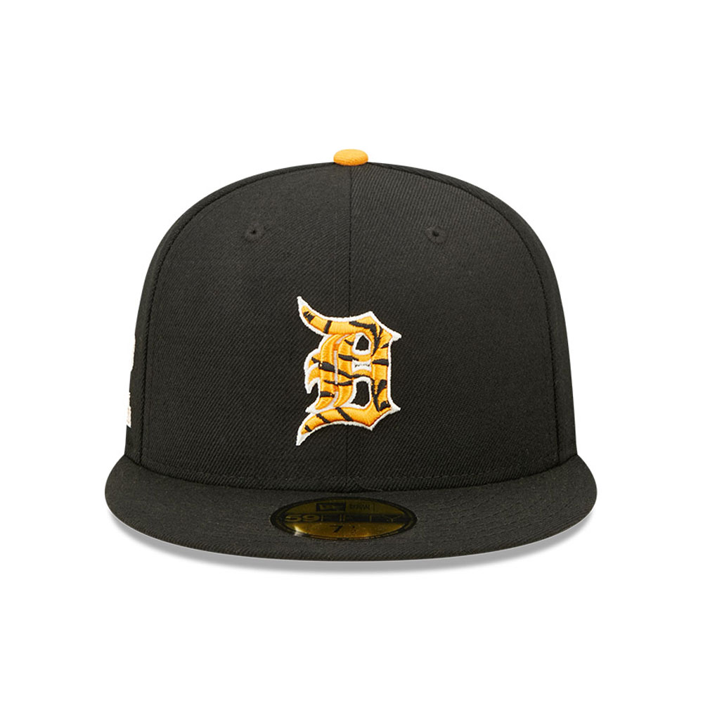 Detroit Tigers Tiger Fill Black 59FIFTY Fitted Cap