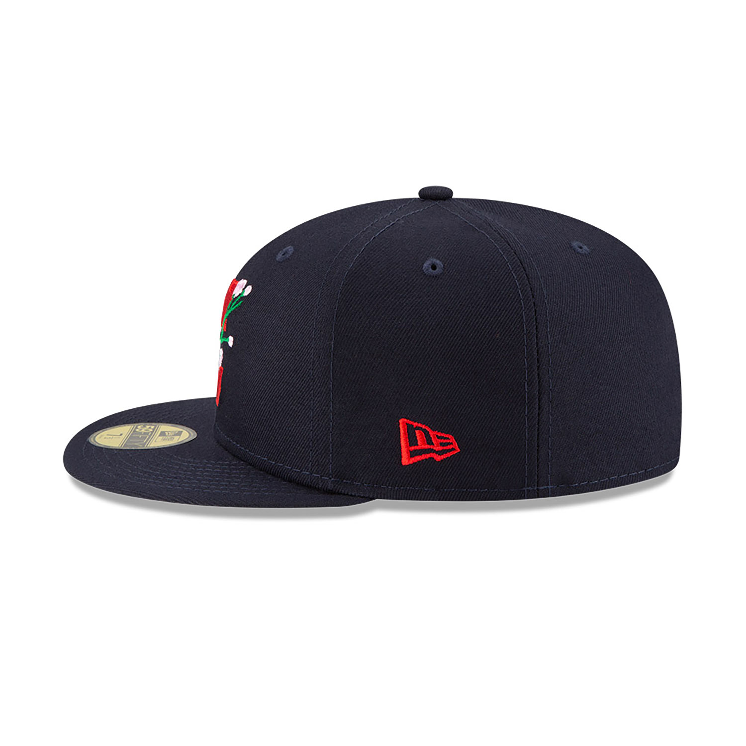 Cleveland Guardians Side Patch Bloom Navy 59FIFTY Fitted Cap