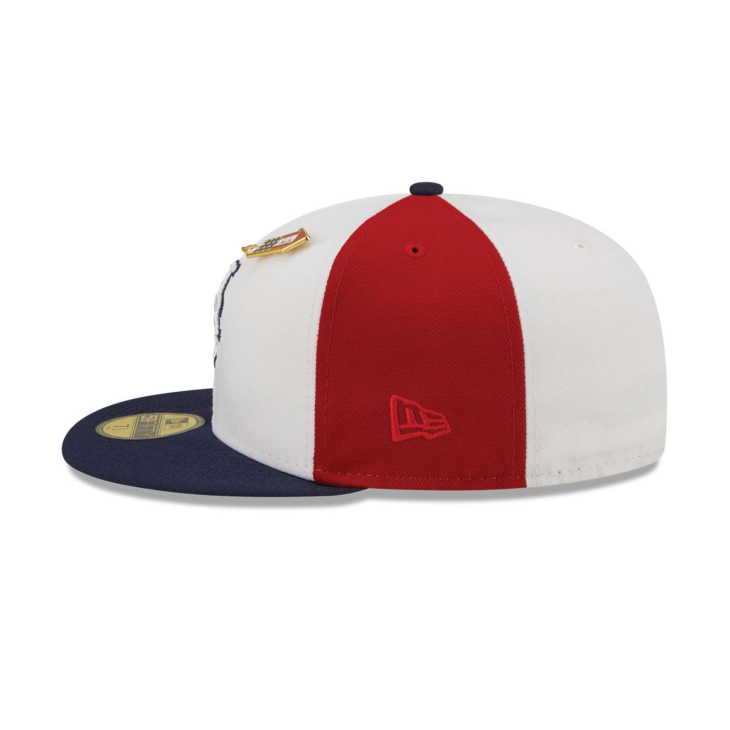New York Mets Pinwheel Americana Red 59FIFTY Fitted Cap