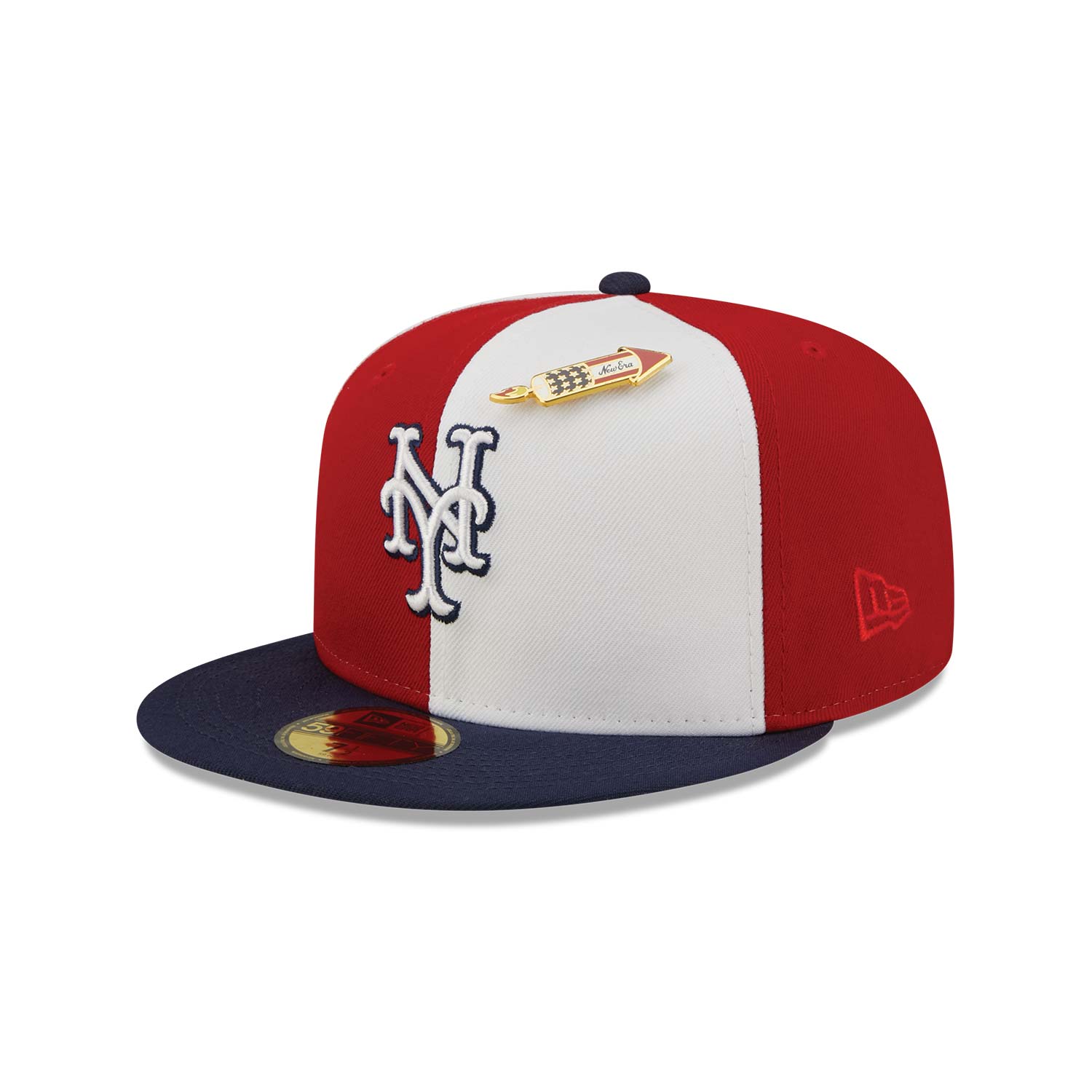 New Era Mens MLB New York Mets 60th Anniversary 59FIFTY Fitted Hat 70733684 Camel Burnt Wood, Pink Undervisor 7 7/8